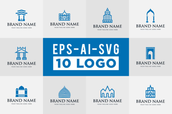 Download Palace Logo Design Set - Logo Collection