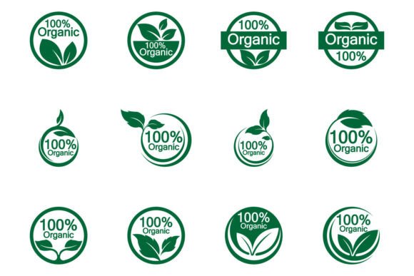 Download 100 Percent Organic Vector Logo Design - Logo Collection