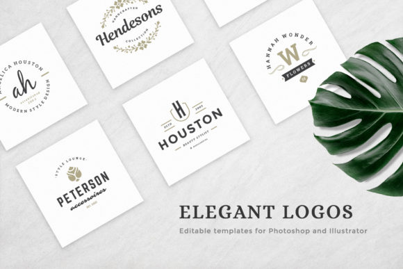 Download Elegant Logos Bundle - Logo Collection