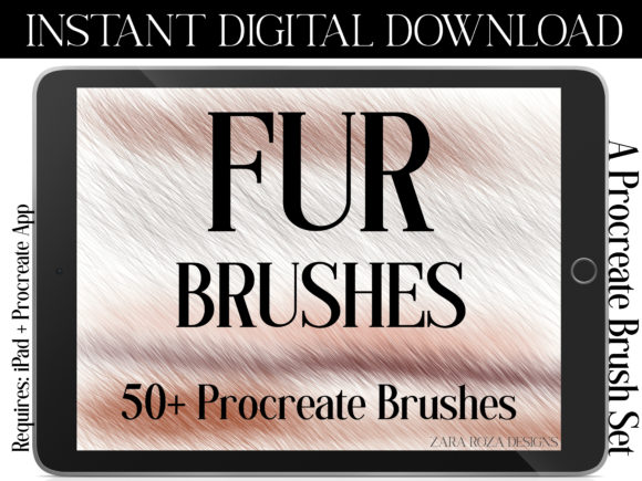 Download Procreate Fur and Hair Brush Pack - Hair Collection