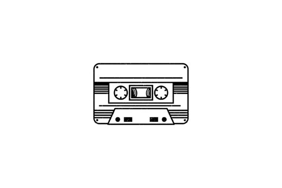 Download Cassette Tape Rustic Retro Logo Vector - Logo Collection