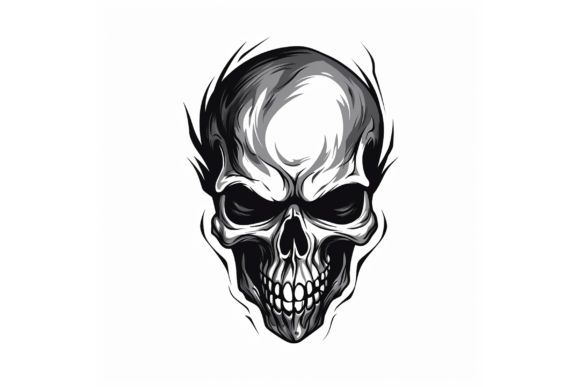 Download Skull Logo Black and White - Logo Collection