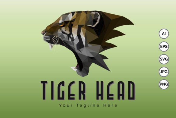 Download Tiger Head Mosaic Logo Template Design - Logo Collection