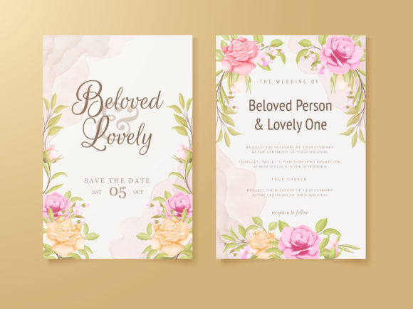 Download Wedding Invitation Card Flower Design - Flower Collection