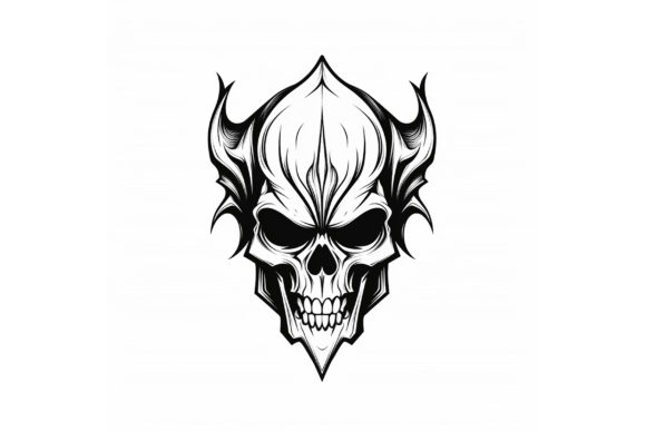 Download Woman Hand Drawing Piston Skull Logo - Logo Collection