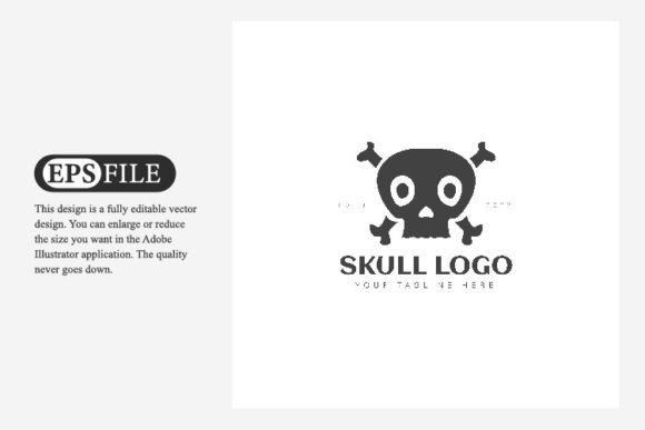 Download Hipster Crossbones with Skull Logo - Logo Collection