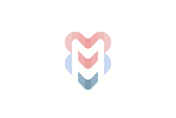 Download MM Love Stacked Geometric Logo - Logo Collection