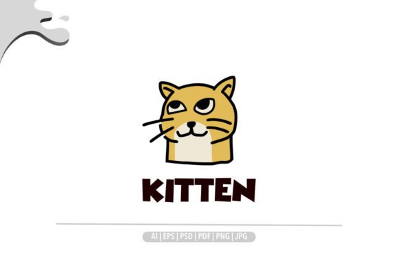 Download Cat Kitten Retro Logo - Logo Collection