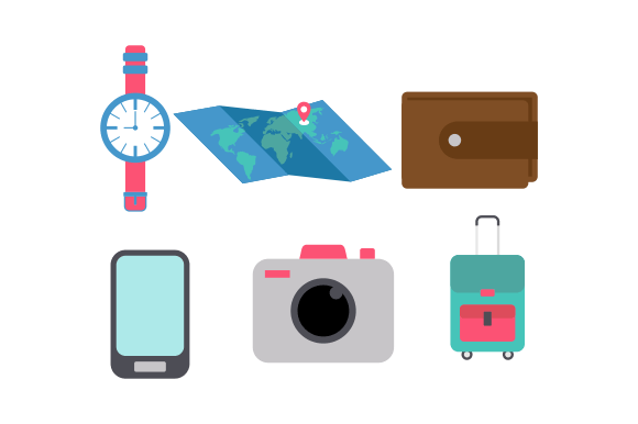 Download Travel Elements Logo Collection Vector - Logo Collection