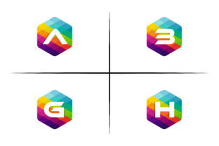Download Abgh Hexagon Mosaic Logo - Logo Collection