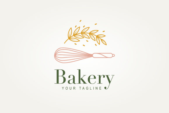 Download Bakery Shop Minimalist Line Art Logo Ico - Logo Collection