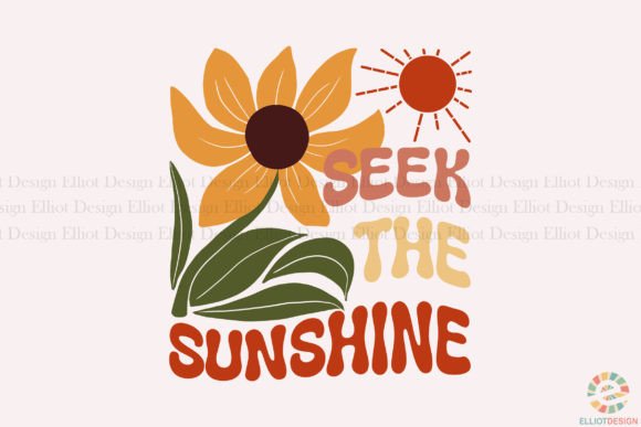 Download Seek the Sunshine Boho Flower Design PNG - Flower Collection