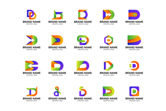 Download Iconic D Letter Logo Design Set - Logo Collection