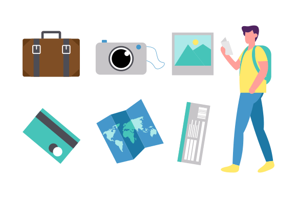 Download Travel Elements Logo Collection Vector - Logo Collection