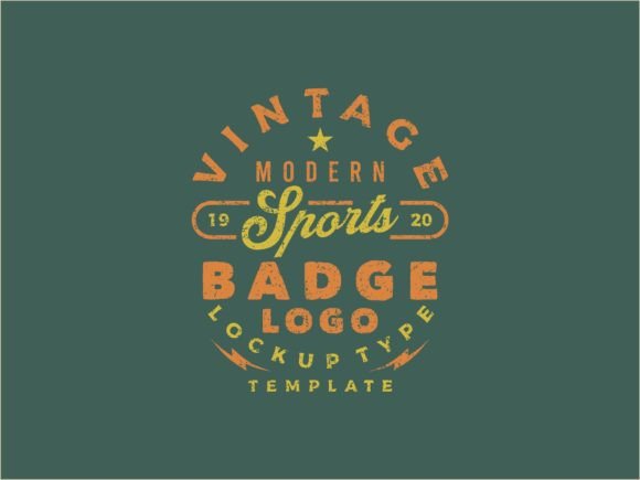 Download Vintage Sports Badge Logo Template Retro - Logo Collection