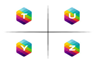 Download Tuyz Hexagon Mosaic Logo - Logo Collection