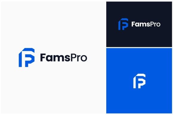 Download Letter FP Monogram Geometric Logo - Logo Collection