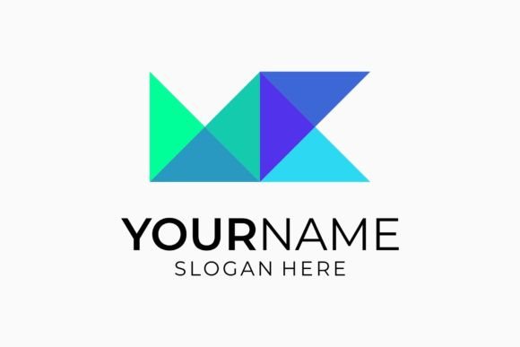 Download Letter M K Modern Color Mosaic Logo - Logo Collection