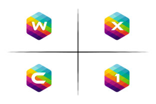 Download Wxc1 Hexagon Mosaic Logo - Logo Collection