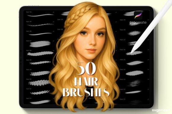 Download Procreate Hair Brushes - Hair Collection