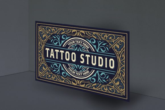 Download Tattoo Logo Template - Old Lettering - Logo Collection