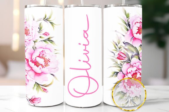 Download Sprint Tumbler Wrap Custom Name Flowers - Flower Collection