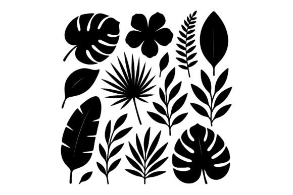 Download Jungle SVG - Tropical Floral Leaves - Flora Collection