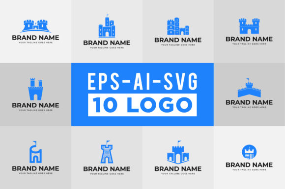 Download Castle Logo Design Set - Logo Collection