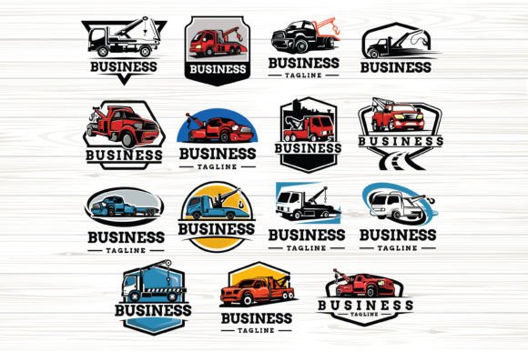 Download 15 Towing Truck Service Logo Bundle - Logo Collection