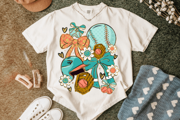 Download Softball Bow Helmet Floral Design - Flora Collection