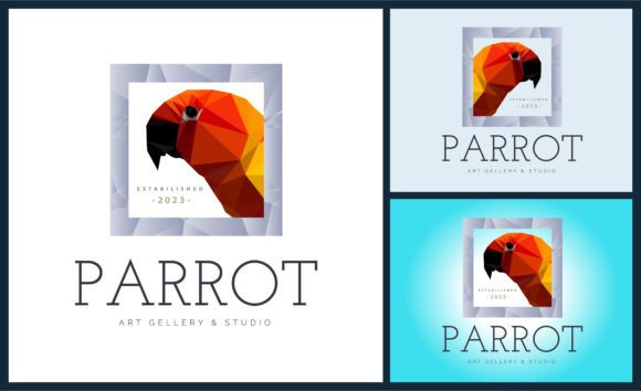 Download Parrot Bird Head Beauty Mosaic Logo - Logo Collection