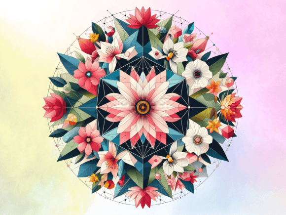 Download Geometrical Design Birth Month Flowers - Flower Collection
